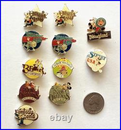 Disneyland 30th Anniversary Series set (11pins) Mickey Drum & 3 recalled pins
