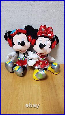 Disneyland 32th Anniversary Costume Mickey Minnie Plush Set Unused Cute