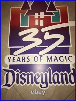 Disneyland 35th Anniversary Sign RARE