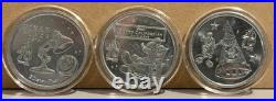 Disneyland 3 Coin Medallion Set 70th Anniversary 2025 Collectable