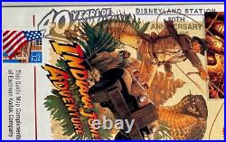 Disneyland 40 Years of Adventure Fold Out Poster Map Stamped WithJuly 17th & MORE