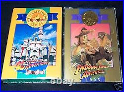 Disneyland 40th Anniversary Cards + Matching Indiana Jones Very Rare Free Ship