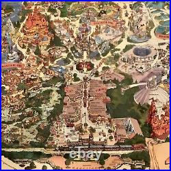 Disneyland 40th Anniversary Park Map 40 Years of Adventures Vintage Disney 1995