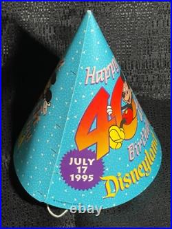 Disneyland 40th Anniversary Park Map & Birthday Hat Park Souvenir, & more