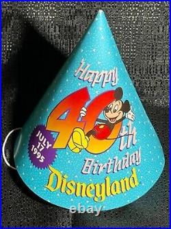 Disneyland 40th Anniversary Park Map & Birthday Hat Park Souvenir, & more