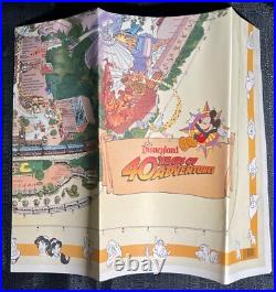 Disneyland 40th Anniversary Park Map & Birthday Hat Park Souvenir, & more