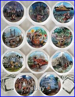 Disneyland 40th Anniversary Plate HAUNTED MANSION PIRATES of the CARIBBEAN