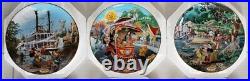 Disneyland 40th Anniversary Plate HAUNTED MANSION PIRATES of the CARIBBEAN