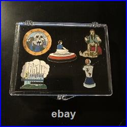 Disneyland 40th Anniversary Set of 5 Pins CAST EXCLUSIVE with 6 cards CLASSIC