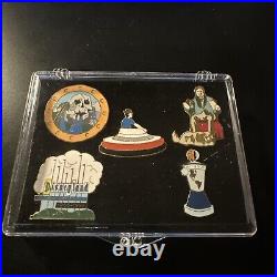 Disneyland 40th Anniversary Set of 5 Pins CAST EXCLUSIVE with 6 cards CLASSIC