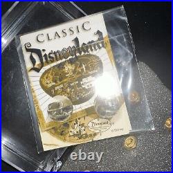 Disneyland 40th Anniversary Set of 5 Pins CAST EXCLUSIVE with 6 cards CLASSIC