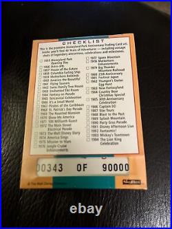 Disneyland 40th Anniversary Trading Card Set, Skybox sealed & numbered #00343