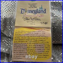 Disneyland 45th Anniversary Celebration Tour Map stamped July 2000 Signed