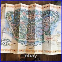 Disneyland 45th Anniversary Celebration Tour Map stamped July 2000 Signed