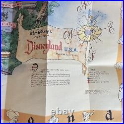 Disneyland 45th Anniversary Celebration Tour Map stamped July 2000 Signed