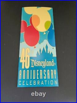 Disneyland 46th Anniversary Celebration Pin Set Map Of Disneyland Limited ed