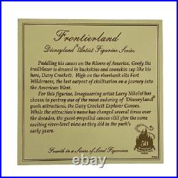 Disneyland 50Th Anniversary Frontierland Figurine By Larry Nikolai Feat. Goofy