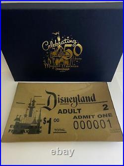 Disneyland 50th Anniversary 2005 Admission Ticket Disney Event Gift Plate
