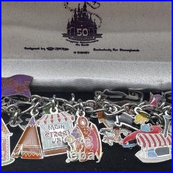 Disneyland 50th Anniversary Charm Bracelet 2005 Vintage Disney Charms Disneyland 50th Anniversary Charm Bracelet 2005 Vintage Disney Charms