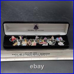 Disneyland 50th Anniversary Charm Bracelet 2005 Vintage Disney Charms Disneyland 50th Anniversary Charm Bracelet 2005 Vintage Disney Charms