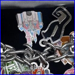 Disneyland 50th Anniversary Charm Bracelet 2005 Vintage Disney Charms Disneyland 50th Anniversary Charm Bracelet 2005 Vintage Disney Charms