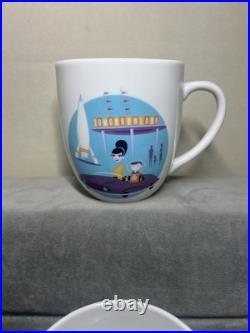 Disneyland 50th Anniversary Collectible Coffee Mug Set SHAG (Josh Agle) Design