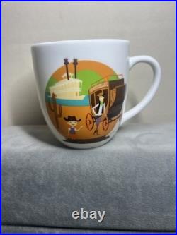 Disneyland 50th Anniversary Collectible Coffee Mug Set SHAG (Josh Agle) Design