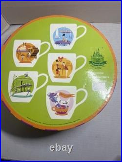Disneyland 50th Anniversary Collectible Coffee Mug Set SHAG (Josh Agle) Design