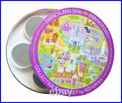 Disneyland 50th Anniversary Collectible Coffee Mug Set Shag Josh Agle New
