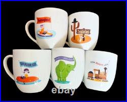 Disneyland 50th Anniversary Collectible Coffee Mug Set Shag Josh Agle New