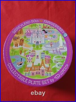 Disneyland 50th Anniversary Collectible Plate Set By Shag-mint Inbox