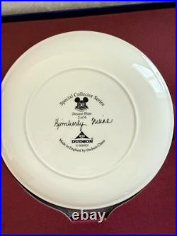 Disneyland 50th Anniversary Collectors Dessert Plate Set of 6 by Kim Irvine