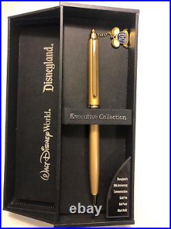 Disneyland 50th Anniversary Commemorative Gold Pen Executive Collection