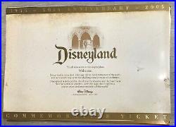 Disneyland 50th Anniversary Commemorative Ticket #1581 PRE OWNED