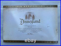 Disneyland 50th Anniversary Commemorative Ticket #254 Works Sound And Motion