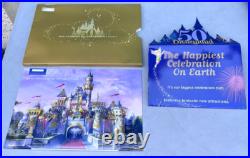 Disneyland 50th Anniversary Commemorative Ticket Unnumbered & Fold-Out Display
