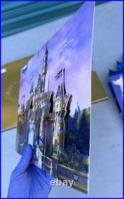 Disneyland 50th Anniversary Commemorative Ticket Unnumbered & Fold-Out Display
