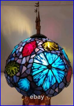 Disneyland 50th Anniversary Fantasy In The Sky Disney Stained Glass Light Lamp