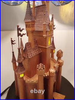 Disneyland 50th Anniversary Fantasy In The Sky Disney Stained Glass Light Lamp