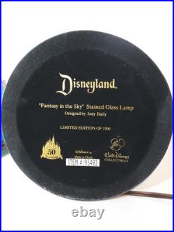 Disneyland 50th Anniversary Fantasy In The Sky Disney Stained Glass Light Lamp