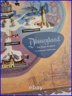 Disneyland 50th Anniversary Framed Park Map Pin Set LE 1500 w COA 2005