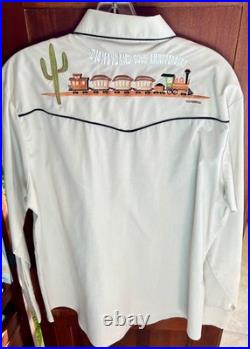 Disneyland 50th Anniversary Frontierland Embroidered Shag XL Shirt Never Worn