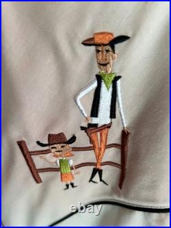 Disneyland 50th Anniversary Frontierland Embroidered Shag XL Shirt Never Worn