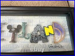 Disneyland 50th Anniversary Icon Letter Shadow Box Dave Avanzino