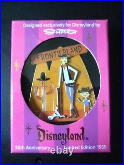 Disneyland 50th Anniversary Jumbo Pin Set By Shag Ltd Edition Only 1955