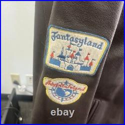 Disneyland 50th Anniversary Leather Jacket Large