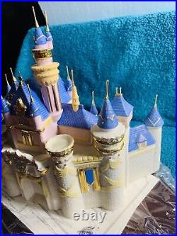 Disneyland 50th Anniversary Lenox Sleeping Beauty Castle Disney 24K Gold