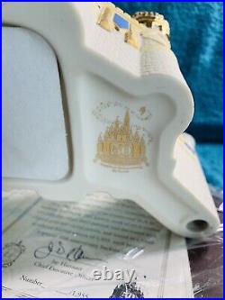 Disneyland 50th Anniversary Lenox Sleeping Beauty Castle Disney 24K Gold