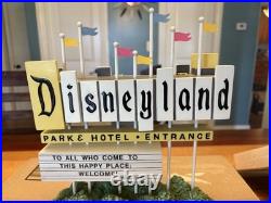 Disneyland 50th Anniversary Light Up Marquee Sign With LE Pins. Only 300 Exist