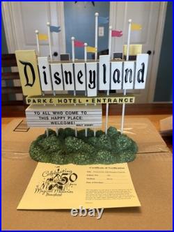 Disneyland 50th Anniversary Light Up Marquee Sign With LE Pins. Only 300 Exist